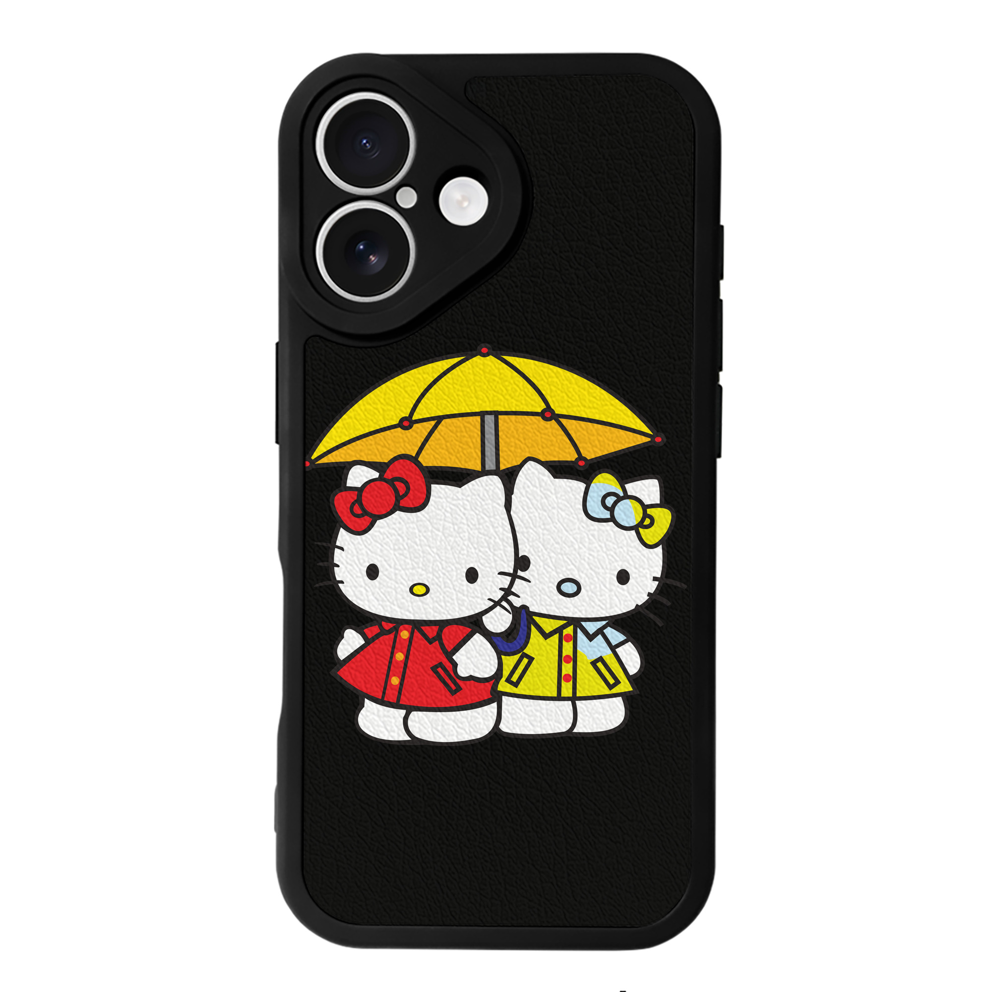 （画像用） Hello Kitty ハローキティ 【iPhone 16シリーズ対応】シリコンスマホケース（レザー調） 材質：シリコン
